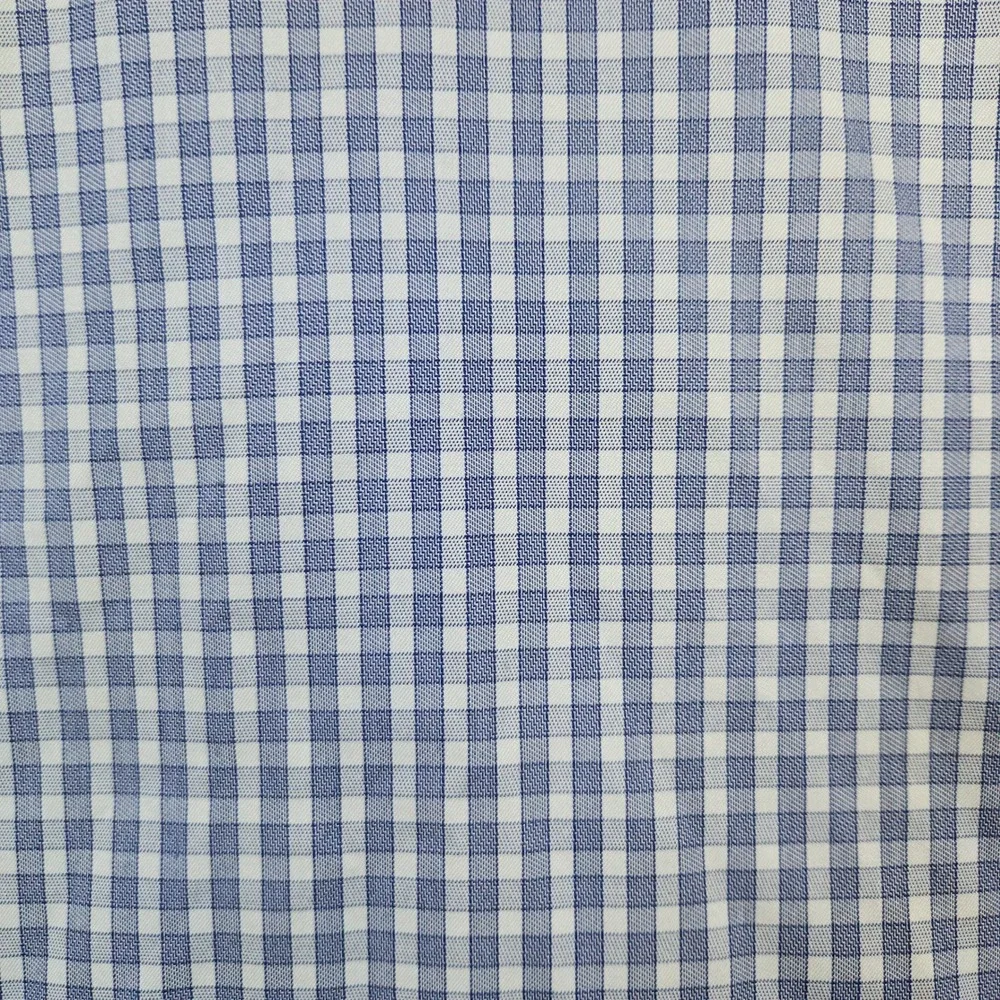 Charles Tyrwhitt Men's Blue & White Checks Size M 15 1/2 - 34 Dress Shirt STAINS